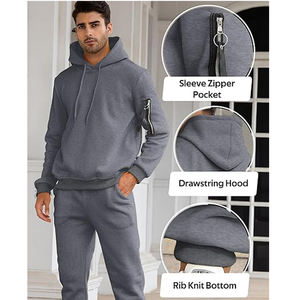 ชุดกีฬาโพลีเอสเตอร์ระบายอากาศได้ดีสำหรับผู้ชายชุดวอร์มสำหรับใส่กลางแจ้ง - Product Image 4