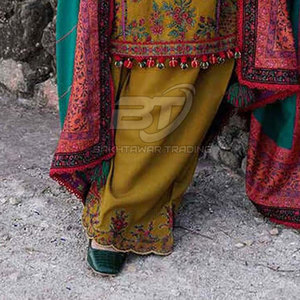 Traje de Tela de 3 Piezas para Mujer, Shalwar Kameez Dupatta Sin Costuras, Traje de Mujer Transpirable de Algodón/Poliéster - Product Image 5