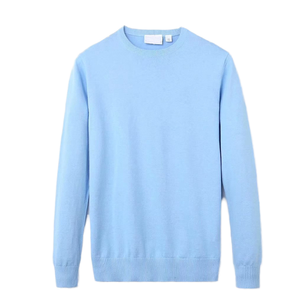 เสื้อสเวตเตอร์ถักสำหรับผู้ชายเสื้อสเวตเตอร์คุณภาพสูงลำลองฤดูหนาวโลโก้กำหนดเองได้สีพื้นน้ำหนักเบา - Product Image 5