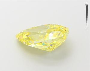 อัญมณี Aniva IGI สำหรับ GIA ได้รับการรับรอง2.09ct เครื่องประดับเพชรรูปลูกแพร์สีเหลืองสดใสแนวแฟนซีทำเพชรหลวม - Product Image 3