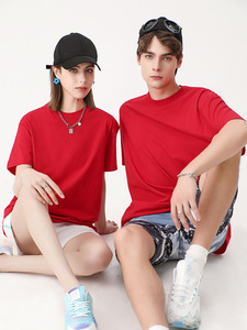 European Size 230gsm Heavy Cotton <b>Thick</b> Custom logo Short Sleeve Oversized <b>T</b> <b>Shirt</b> Unisex Blank <b>T</b>-<b>shirt</b> for men - Product Image 2