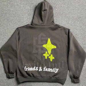 Pakistan fabricant meilleur Style décontracté surdimensionné bouffée impression sweat à capuche uni teint fermeture éclair pour hommes tailles XS 6XL hiver - Product Image 2