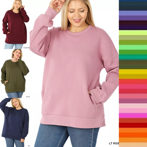 Wholesale Plus Size Women <b>Oversized</b> Hoodies Knitted Women's Hoodies & <b>Sweatshirts</b> Pullover <b>Vintage</b> Hoodie Lightweight - Product Image 6