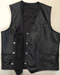 Gilet de tir à la carabine en cuir suédé personnalisé avec logo OEM, multi-poches, gilets pour hommes, gilets en cuir avec écusson d'épaule - Product Image 6