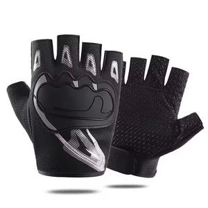 Unisex Custom Logo Half Finger Gym <b>Gloves</b> Polyester Leather Fitness Workout <b>Gloves</b> <b>for</b> Men <b>Women</b> gym <b>gloves</b> - Product Image 1