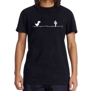 T-shirt pour homme de haute qualité 100% coton avec imprimé dinosaure amusant, col rond ample, été, cool, manches courtes, t-shirt pour homme, haut - Product Image 4