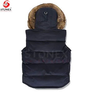 Chaleco acolchado de moda para hombre, elegante cuello levantado con cremallera, ropa de moda hecha de nailon con diseño personalizado - Product Image 6