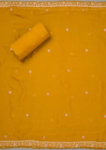 Amarillo Unstitch mujer pakistaní Shalwar Kameez vestido traje transpirable superventas Casual boda y fiesta desgaste estampado personalizado - Product Image 5