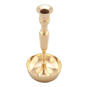 Shiny Gold Finished Aluminium Taper <b>Candle</b> <b>Holder</b> Metal <b>Candle</b> <b>Holders</b> And <b>Lanterns</b> Engraving For Lighting Decoration - Product Image 2