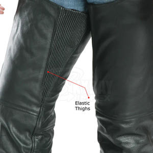 Demi-chaps en cuir d'équitation pour adultes sur mesure choix parfait différents modèles de mini chaps - Product Image 5