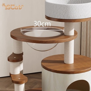 Nhà sản xuất đồ nội thất gỗ cao cấp cho thú cưng, đồ cào móng mèo kiểu nhà hiện đại, phong cách cổ điển, cây cào móng mèo - Product Image 5