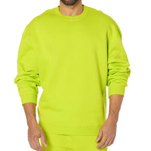 Sudadera Oversize con Cuello Redondo, Logotipo Personalizado, Lisa, Color Sólido, Transpirable, de Poliéster/Algodón, Básica - Product Image 4