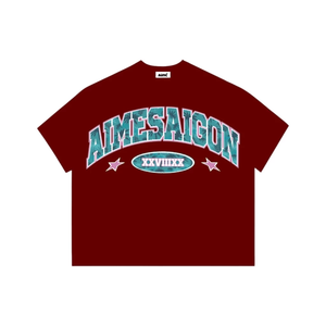 ODM OEM T-shirt unisexe oversize Boxy imprimé vêtements broderie courte longueur version grande taille fabriqué au Vietnam pour adolescents hommes - Product Image 6