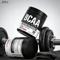 Poudre de BCAA à Marque Blanche Fermentée à Base de Plantes 2:1:1 |   7g BCAAs Glutamine |   Récupération musculaire, sans OGM, sans gluten, GMP, OEM, adulte