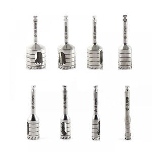 Nouveau kit de chirurgie buccale orthodontique 8 pièces, outil d'instruments de poinçon de tissu d'implant dentaire en acier, source d'alimentation manuelle - Product Image 3