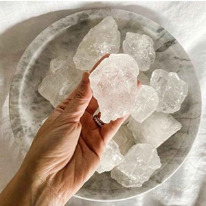 หินควอตซ์ดิบแบบไม่ขัดธรรมชาติหินหยาบสำหรับการรักษาความรักและคริสตัลบำบัด - Product Image 4