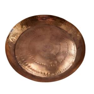 Fabricant d'assiettes de service en cuivre Assiettes de service en métal de bonne qualité Assiettes de service en cuivre pur vente en gros - Product Image 2