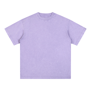 เสื้อยืดคุณภาพสูง หนัก 250 กรัม ผ่านกระบวนการ Acid Washing ผ้าฝ้ายแท้ พร้อมสกรีนโลโก้ตามสั่ง ใส่สบายสำหรับฤดูร้อน - Product Image 1