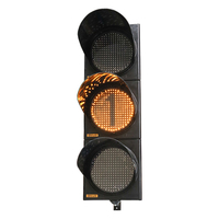 Feu de signalisation à compte à rebours en polycarbonate de 300 mm avec 3 modules, signalisation routière pour véhicules avec LED et 220V AC