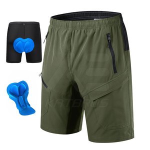 KATBROS INDUSTRY Men's <b>Cycling</b> <b>Shorts</b> <b>Padded</b> Liner Quick Dry Breathable Anti-Bacterial Eco-Friendly Nylon/Spandex/Polyester - Product Image 1