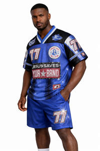 Nouvelle Arrivée Maillot de Football Américain Sport 2026 Grande Taille Manches Courtes Haute Qualité Imprimé OEM Anti-humidité Respirant - Product Image 6