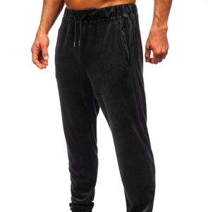 Ensemble pull à capuche de couleur unie pour hommes Sport Sweat à capuche deux pièces et pantalon de survêtement pour homme 100% coton - Product Image 6