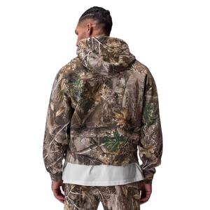 Conjunto de Sudadera con Capucha y Pantalones Deportivos de Felpa de Algodón Orgánico 100% Transpirable con Logotipo Personalizado OEM, Estilo Urbano, Talla Grande, para Invierno - Product Image 4