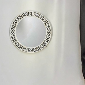 Leaf Design Modern Stylish Handcrafted <b>Glass</b> Eco-Friendly Round <b>Mirror</b> Frame Home Decor Wall Mount <b>Mirror</b> - Product Image 6