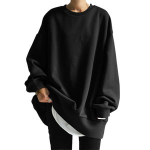 Sweat-shirts décontractés surdimensionnés de style streetwear de qualité supérieure à prix de gros bon marché avec col brodé 3D pour femmes - Product Image 5