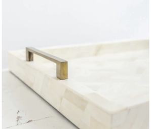 Bandeja para servir con incrustaciones de hueso rectangulares hechas a mano de alta calidad, bandejas para servir desayuno en el hogar, Hotel, restaurante, nuevo diseño para - Product Image 5