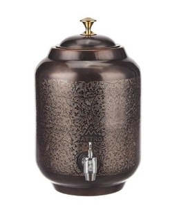 Customized Logo 12 LTR Heritage Copper <b>Jug</b> Matka Antique Rope Tradition & Craftsmanship for Boiling <b>Water</b> - Product Image 1