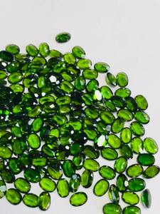 พลอยไดออปไซด์ทรงรี7*5โครเมี่ยมธรรมชาติพร้อมด้วยความมันวาวที่ยอดเยี่ยมและการตัดที่สมบูรณ์แบบ - Product Image 5