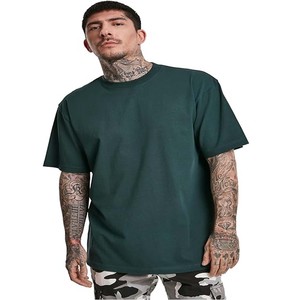 240gsm Heavyweight Oversized Plain T-Shirt Hombres Summer Gym Camiseta de manga corta 100% Algodón Camiseta en blanco - Product Image 3