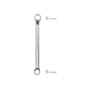 Chiave a Stella Angolata Plus in Acciaio Cromo Vanadio 18x19 DIN 838 - Product Image 2
