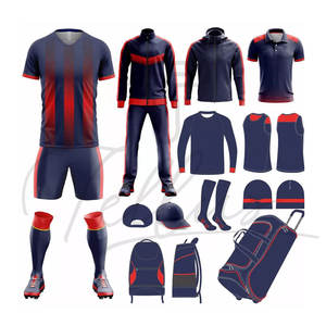 Uniformes de Fútbol Personalizados de Alta Calidad, Conjunto de Uniforme de Fútbol de Poliéster/Algodón, Ligero, de Secado Rápido, Transpirable, para Verano - Product Image 3