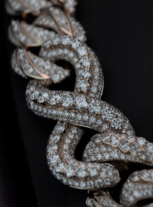 Cadena cubana Iced Out con diamantes de moissanita VVS, joyería de moda de lujo estilo Hip Hop Bling para hombre - Product Image 3