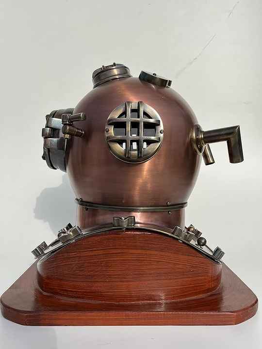 H.M.A Handicrafts Retro Brass Helmet replicca Deep Sea Diver Nautical Accent