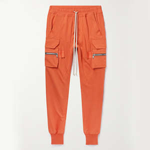 Pantalons délavés pour hommes Vente en gros Pantalons de survêtement cargo en polaire Slim pour hommes Pantalons de jogging Hip Hop taille haute Poches supplémentaires Fermeture à glissière en métal - Product Image 2