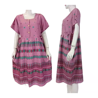 Robe florale en rayonne de qualité supérieure, super confortable, nouvelle collection Putri, élégante, pour le printemps, l'automne et l'été, vêtements de nuit pour femmes, usage quotidien