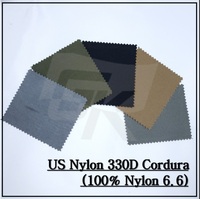 Textiles de maison pour filles de haute qualité 330D Nylon Cordura tissu PU revêtement hydrofuge ignifuge rayé Design sergé côtes
