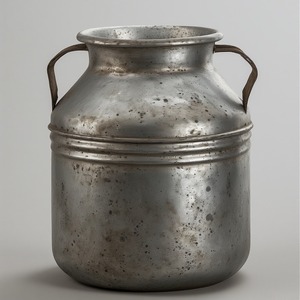 กระป๋องนมชุบสังกะสีตกแต่งอย่างหรูหราพร้อมตัวเครื่องที่ทำด้วยมือเหมาะสำหรับห้องครัวบ้านสวนกลางแจ้งและบ้านไร่ - Product Image 2