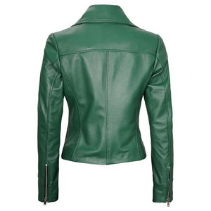 Chaquetas de cuero de estilo y color con logotipo personalizado para mujer Chaquetas de cuero de moda de último diseño para mujer Venta caliente - Product Image 3