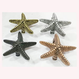 ถ้วยลายดอกไม้สไตล์โบราณของปลาที่จับโลหะสำหรับลิ้นชักตู้แต่งตัวและตู้ - Product Image 3