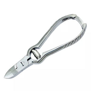 Cortaúñas de Podología de acero inoxidable con mango largo, cortaúñas de alta resistencia para Podología con hoja curva para el cuidado de los pies - Product Image 1