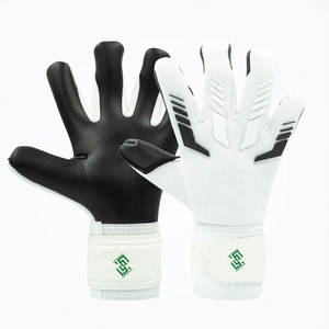 Gants de gardien de but pour hommes de haute qualité avec fermeture à crochets antidérapante, paume en latex à adhérence souple, doublure respirante pour un usage sportif - Product Image 1