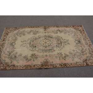 Tapis en laine turque vintage classique Beige marron 37X68 pieds grande surface Rectangle Patchwork Latex couloir chambre nouveau grand tapis - Product Image 3