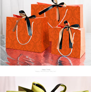 Stock direct, papier cartonné de qualité supérieure, sac en papier de couleur ivoire, nouveau design, vente chaude sur le marché pour les vêtements, les chaussettes, les chaussures, les fourrures - Product Image 5