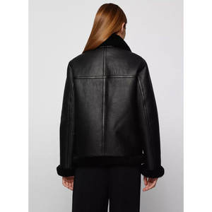 2024 nouvelle conception personnalisée de haute qualité femmes vestes en cuir prix de gros femmes veste en cuir - Product Image 3