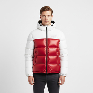 Chaqueta de Invierno Personalizada para Hombre, 250 g/m², Estilo Puffer, 100 % Nailon, con Resistencia al Agua y al Viento, Chaqueta de Tela de Lona para Hombre - Product Image 1