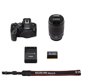 NUEVA Cámara sin Espejo EOS R6 Mark III ORIGINAL con Kit de Lente RF24-105mm F4 L IS USM - Product Image 1